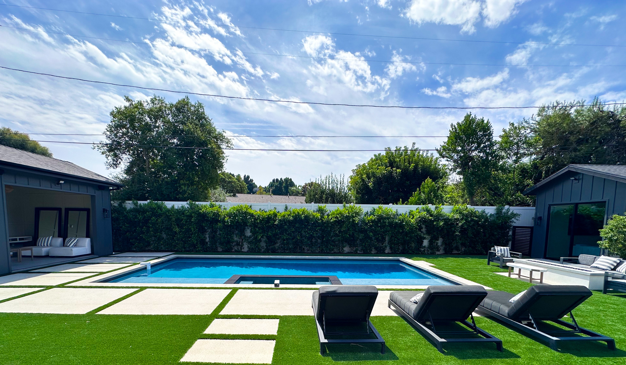 Custom pool built by Flexi Tech Contracting
